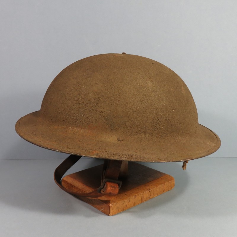 CASQUE US MODELE 1917 COMBAT PEINTURE KAKI INTERIEUR COMPLET WW1 BRODIE HELMET MKI PREMIERE GUERRE COQUE ZB69