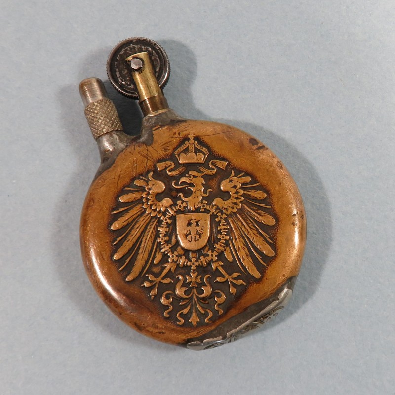 BRIQUET DE POILUS AIGLE PRUSSIEN ET CANON DE 75 ARTISANAT DE TRANCHEES GUERRE 1914 - 1918