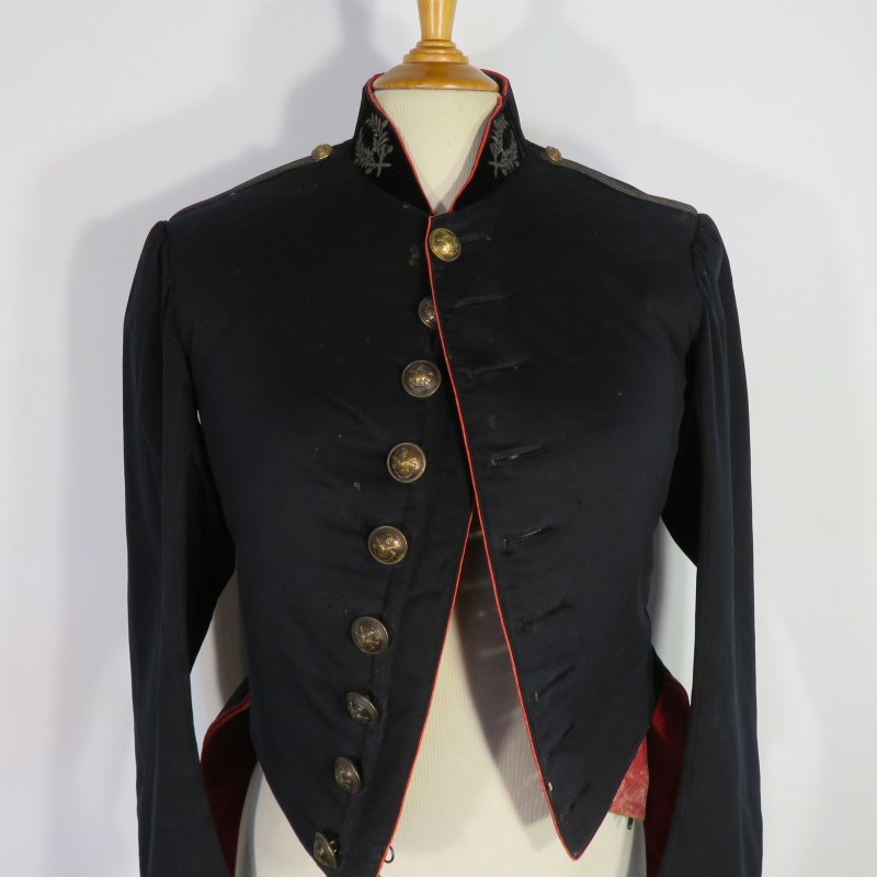 UNIFORME TENUE VESTE FRAC ET PANTALON DE L'ECOLE IMPERIALE POLYTECHNIQUE SECOND EMPIRE NAPOLEON III MODELE 1852