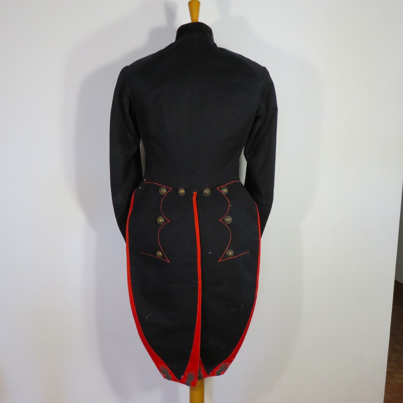 UNIFORME TENUE VESTE FRAC ET PANTALON DE L'ECOLE IMPERIALE POLYTECHNIQUE SECOND EMPIRE NAPOLEON III MODELE 1852