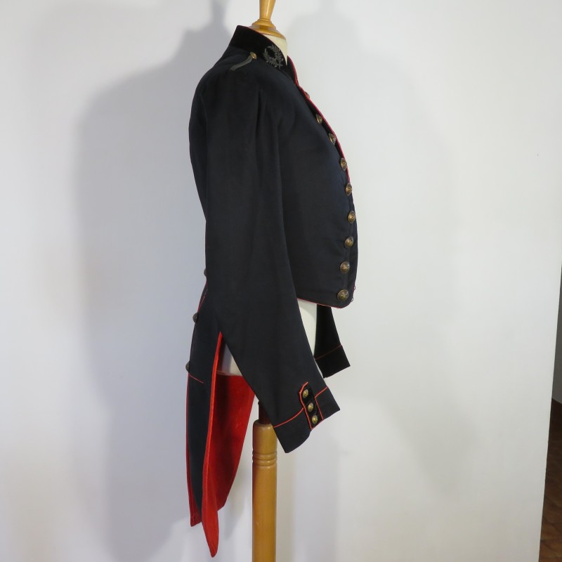 UNIFORME TENUE VESTE FRAC ET PANTALON DE L'ECOLE IMPERIALE POLYTECHNIQUE SECOND EMPIRE NAPOLEON III MODELE 1852