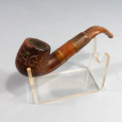 PIPE DE POILUS SCULPTEE CAMPAGNE 15-16+17-18 ARTISANAT DE TRANCHEES PREMIERE GUERRE TRANCH ART WW1 1914 1918