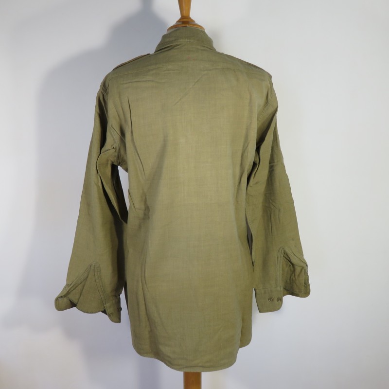 CHEMISE AMERICAINE US TROUPE MODELE 1937 FRANCISEES ARMEE DE LIBERATION 1944 1945 INDOCHINE