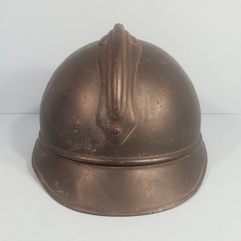 CASQUE ADRIAN MODELE 1915 ARTILLERIE COMPLET GUERRE 1914-1918 POILUS DE VERDUN JUS DE GRENIER