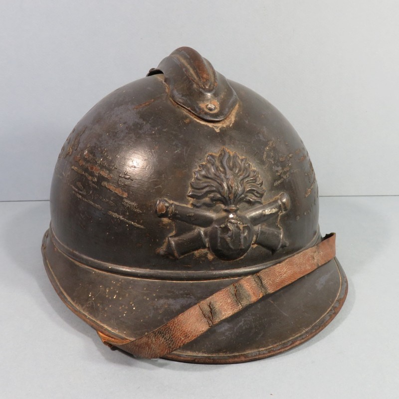 CASQUE ADRIAN MODELE 1915 ARTILLERIE COMPLET GUERRE 1914-1918 POILUS DES TRANCHEES COMPLET WW1 HELMET