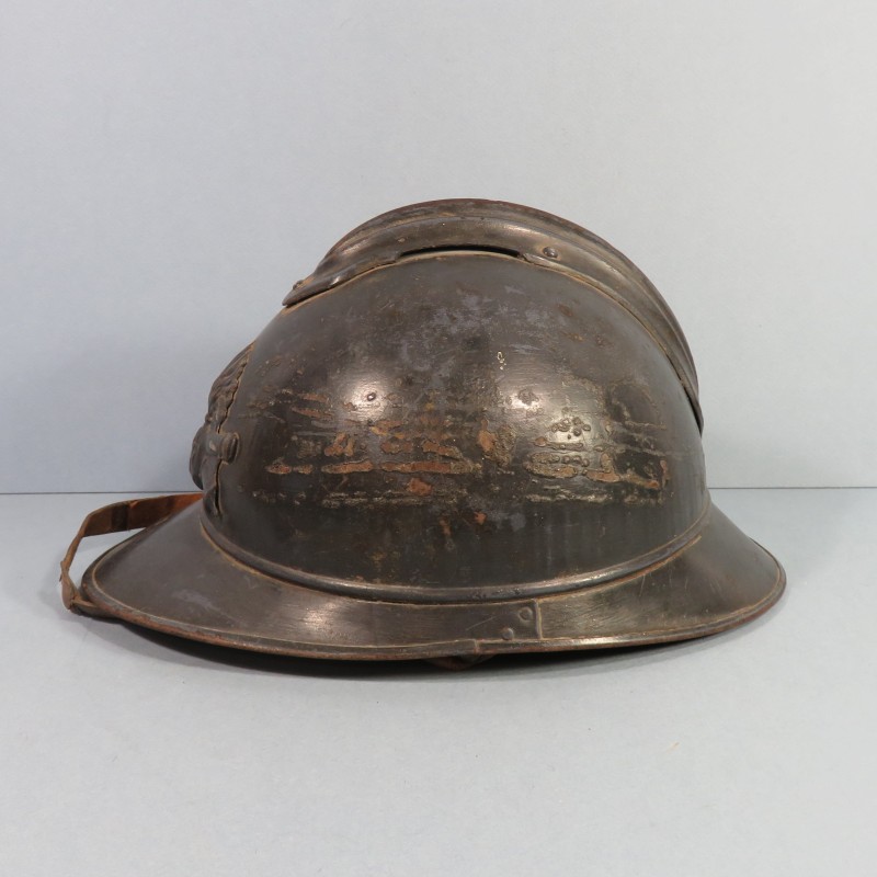 CASQUE ADRIAN MODELE 1915 ARTILLERIE COMPLET GUERRE 1914-1918 POILUS DES TRANCHEES COMPLET WW1 HELMET