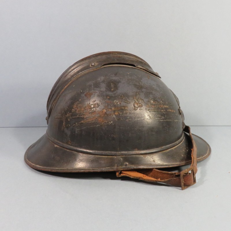 CASQUE ADRIAN MODELE 1915 ARTILLERIE COMPLET GUERRE 1914-1918 POILUS DES TRANCHEES COMPLET WW1 HELMET