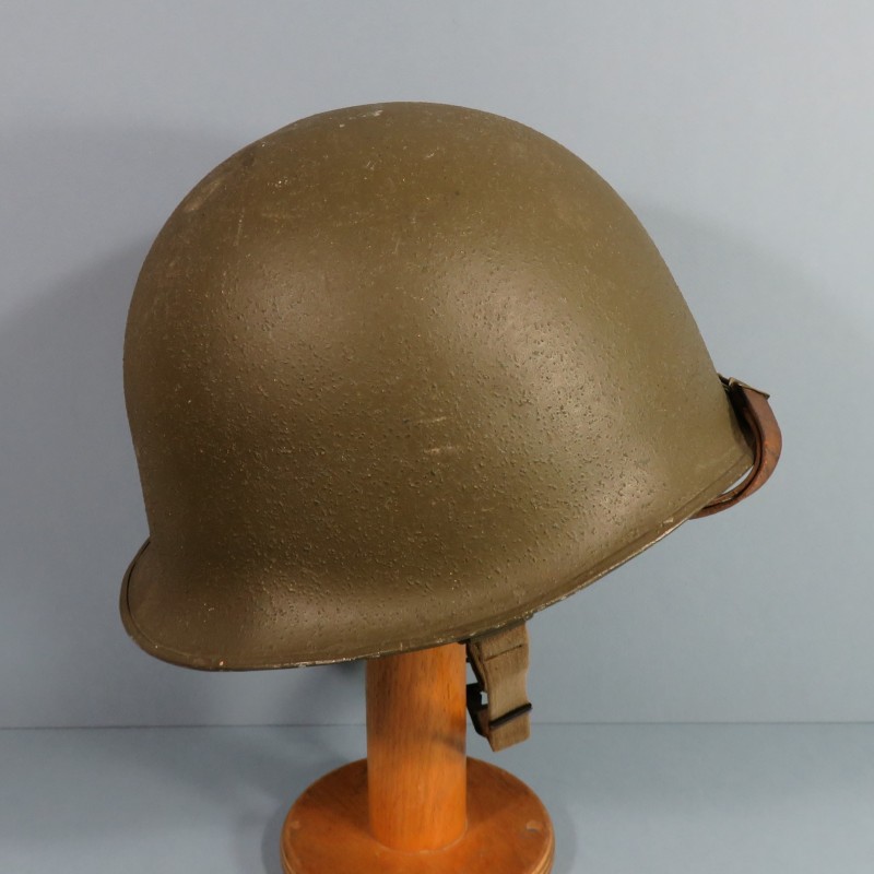 CASQUE FRANCAIS MODELE 1951 CASQUE LOURD FABRICANT FRANCK 1953 ET LINER PARA US WW2 MODIFIE INDOCHINE ALGERIE