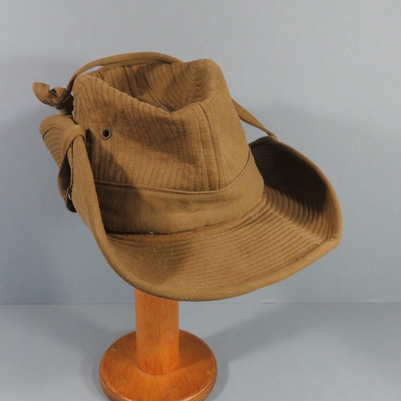 CHAPEAU DE BROUSSE KAKI MODELE REGLEMENTAIRE INDOCHINE ALGERIE LEGION ETRANGERE PARA TAP TOUTES ARMES TAILLE 56/57