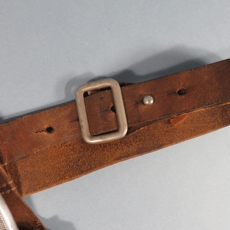 CEINTURE COUTEAUX ET ETUI REGLEMENTAIRE DES CHANTIERS DE JEUNESSE CJF SABATIER JEUNE 1940 1944