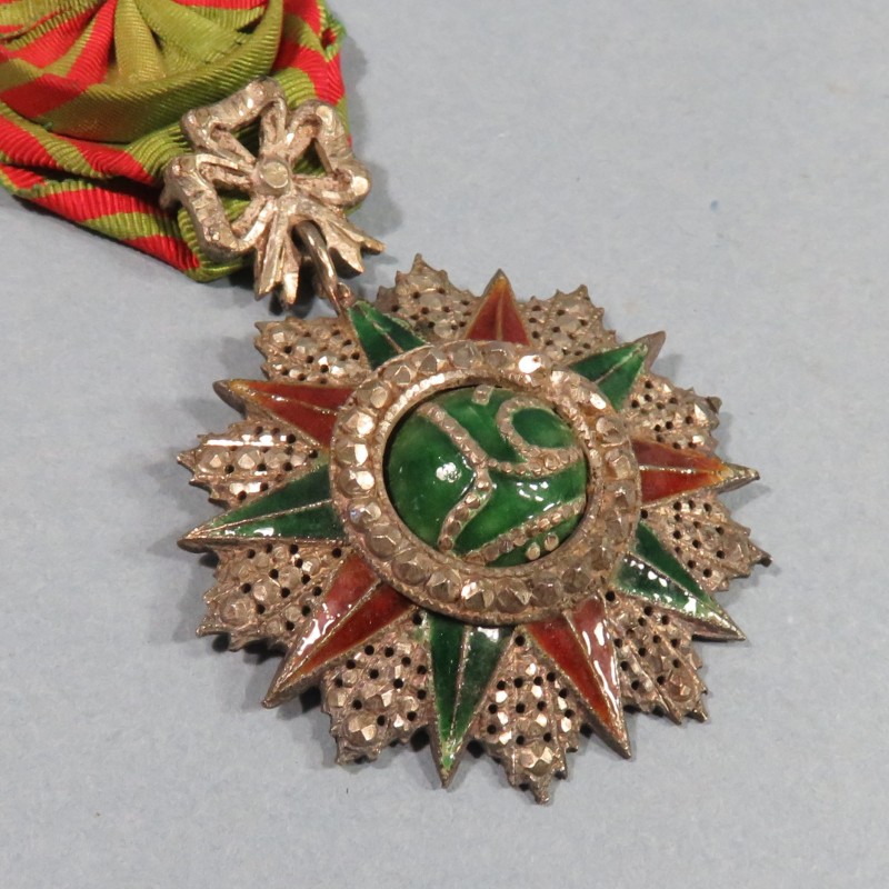 TUNISIE MEDAILLE D'OFFICIER DE L'ORDRE DU NICHAN IFTIKHAR ALI BEY 1882-1902 FABRICATION TUNISIENNE