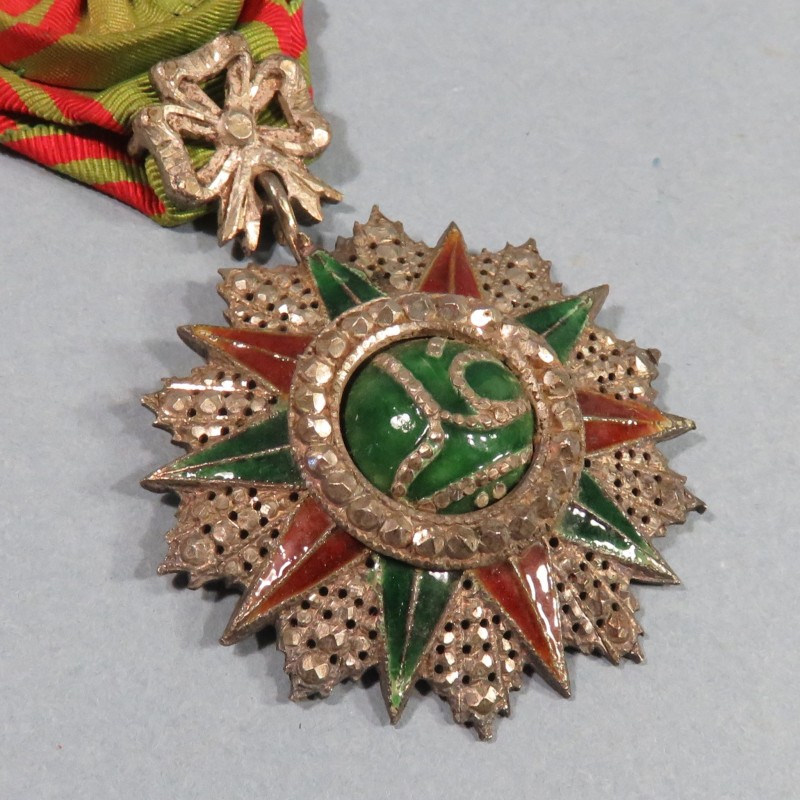 TUNISIE MEDAILLE D'OFFICIER DE L'ORDRE DU NICHAN IFTIKHAR ALI BEY 1882-1902 FABRICATION TUNISIENNE