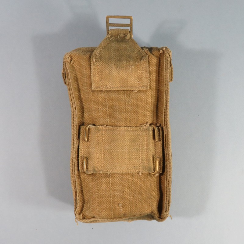 POUCH PORTE CHARGEURS WEB CARTOUCHIERE ANGLAIS 1937 FAB CANADA POUR TRANSPORT DE MUNITIONS DATE 1944