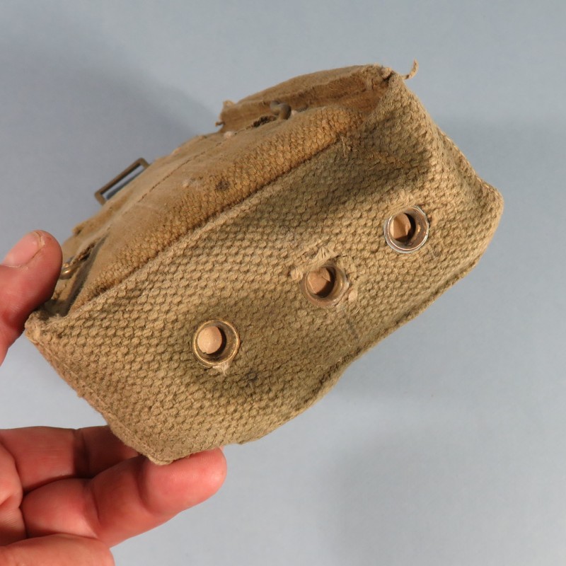 POUCH PORTE CHARGEURS WEB CARTOUCHIERE ANGLAIS 1937 FAB CANADA POUR TRANSPORT DE MUNITIONS DATE 1944