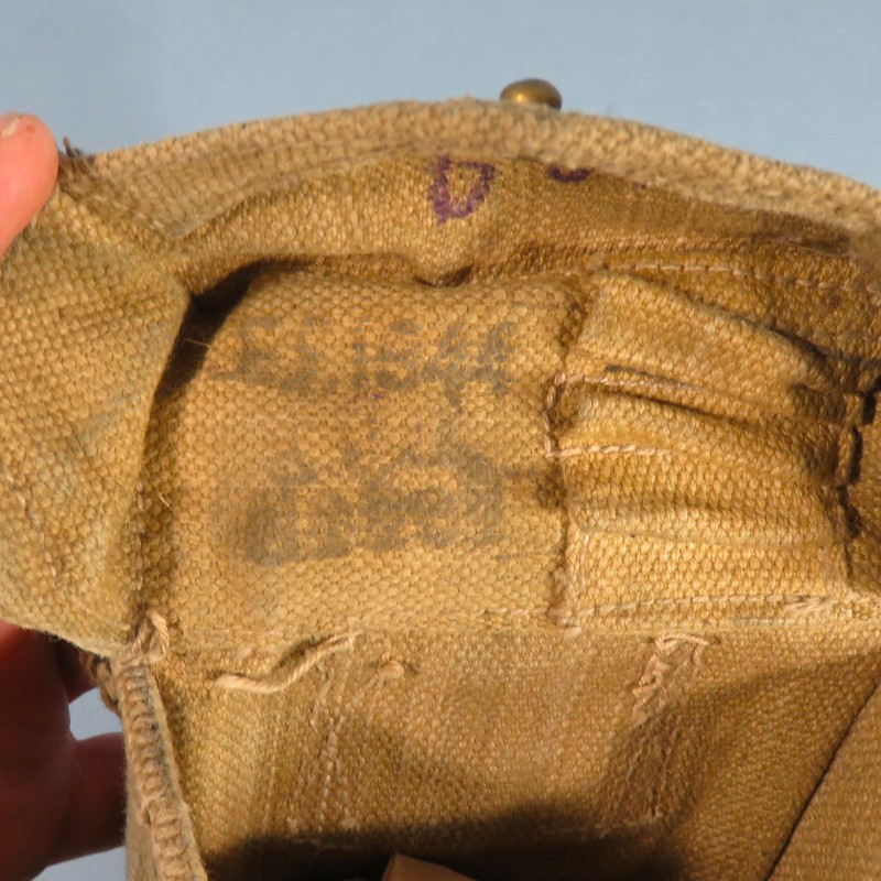 POUCH PORTE CHARGEURS WEB CARTOUCHIERE ANGLAIS 1937 FAB CANADA POUR TRANSPORT DE MUNITIONS DATE 1944