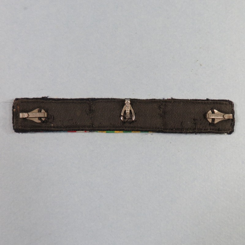 BARRETTE DE RAPPEL D'UN PLACARD DE 6 MEDAILLES D'UN ANCIEN DE LA GUERRE 1939 1945 LIBERATION BENIN INDOCHINE TUNISIE ALGERIE