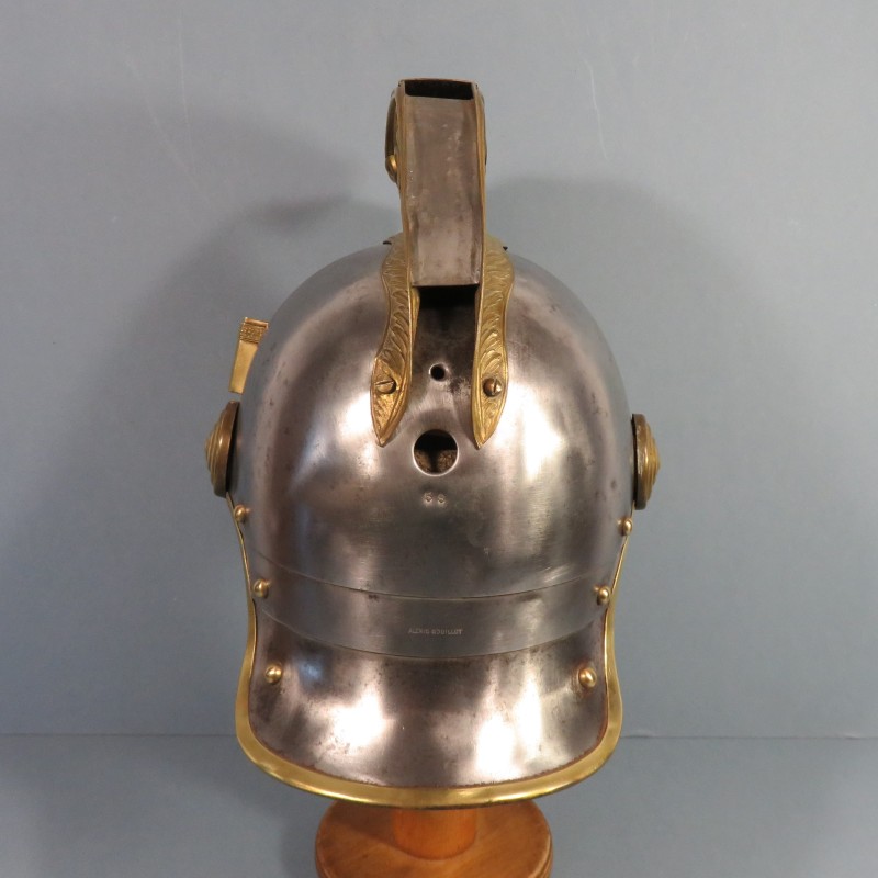 CASQUE DE DRAGON MODELE TROUPE 1874 AVEC SON COUVRE CASQUE CAVALERIE FRANCAISE GUERRE 1914 1918