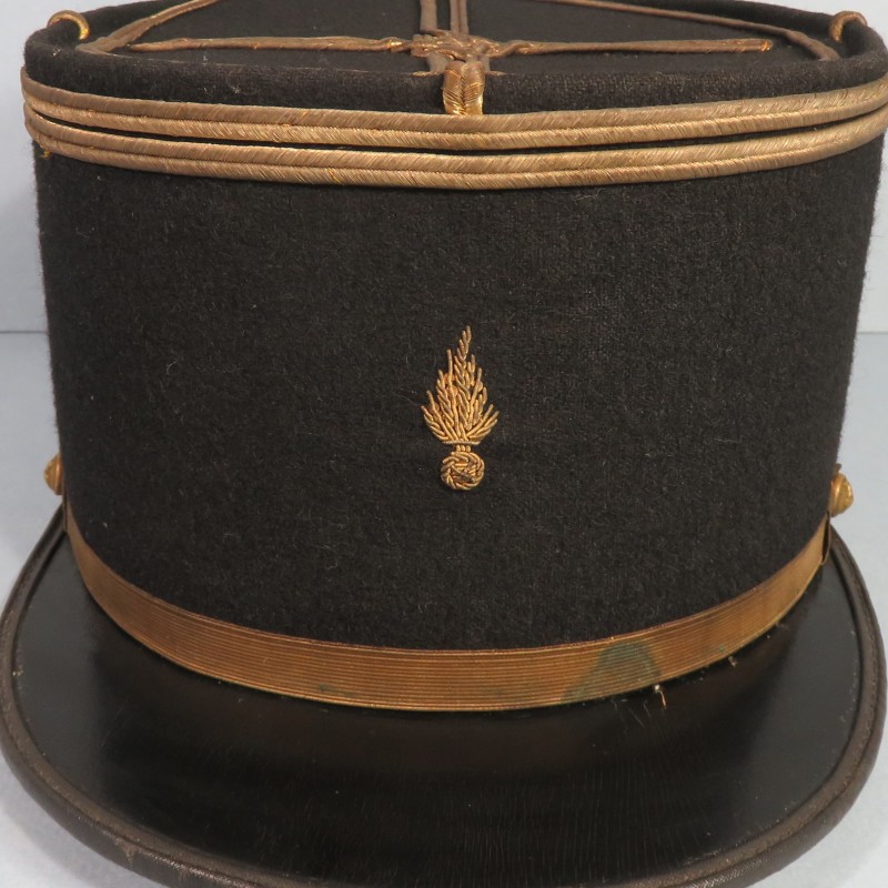 KEPI MODELE 1919 1931 DE LIEUTENANT DU GENIE ETAT MAJOR TSAPEURS TELEGRAPHISTES PIONNIERS ANNEES 1940 1950