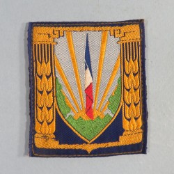 INSIGNE TISSU GENERAL DES CHANTIERS DE JEUNESSE FRANCAIS CJF MARECHAL PETAIN PERIODE GVT VICHY 1940 - 1944