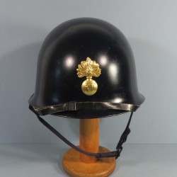 CASQUE DE GENDARMERIE MOBILE MODELE 1951/60 GENDARME LINER DATE 1955 COMPLET FRENCH GUARD HELMET