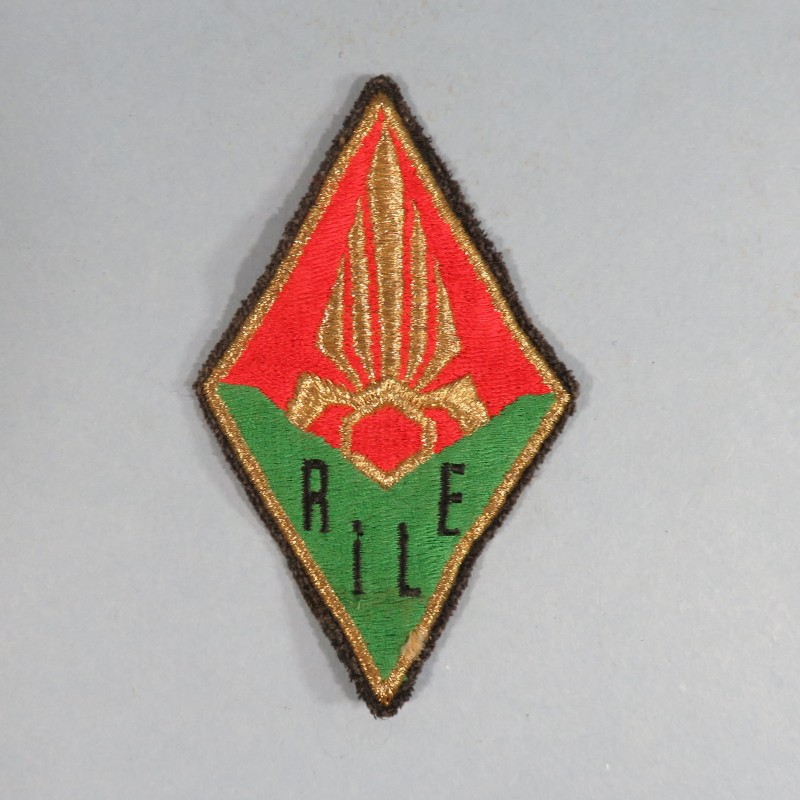 INSIGNE MILITAIRE TISSU LEGION ETRANGERE RILE REGIMENT D'INFANTERIE PATCH FRENCH FOREIGN LEGION