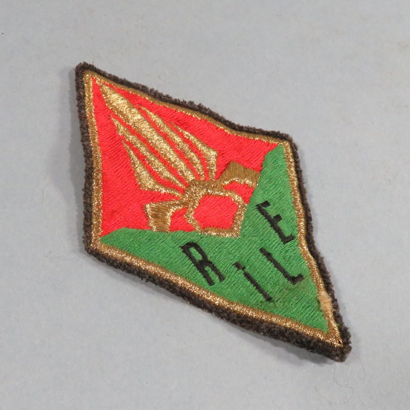 INSIGNE MILITAIRE TISSU LEGION ETRANGERE RILE REGIMENT D'INFANTERIE PATCH FRENCH FOREIGN LEGION