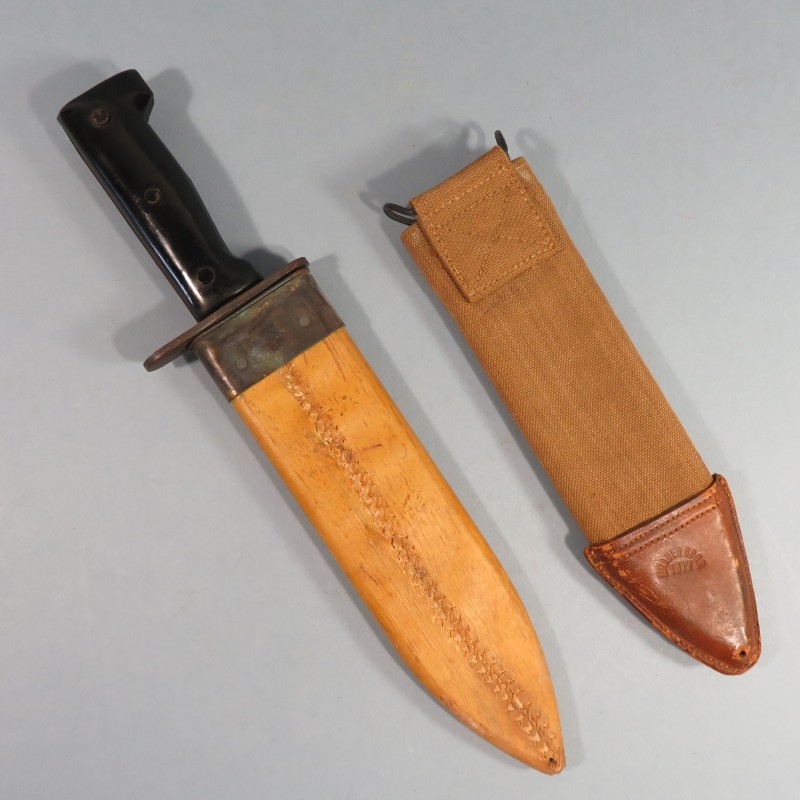 COUTEAU MACHETTE BOLO TYPE US MODELE 1917 FABRICATION KIFFE JAPAN ANNEES 1950 1960 GUERRE DE COREE ET VIETNAM OU COMMERCE CIVIL