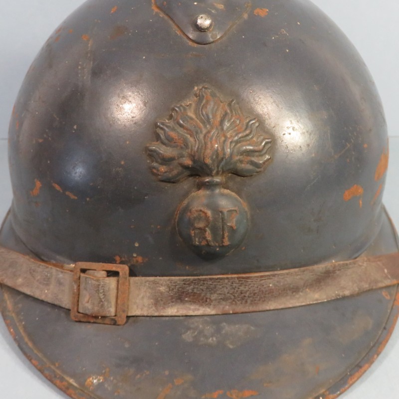 CASQUE ADRIAN MODELE 1915 INFANTERIE CAVALERIE LEGION COMPLET GUERRE 1914-1918 FRENCH HELMET WW1