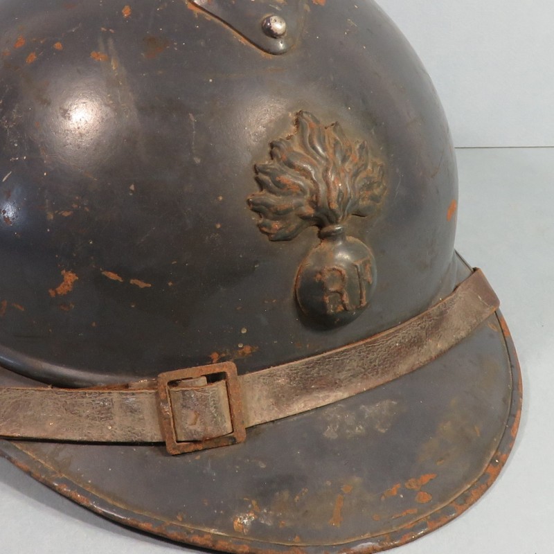 CASQUE ADRIAN MODELE 1915 INFANTERIE CAVALERIE LEGION COMPLET GUERRE 1914-1918 FRENCH HELMET WW1