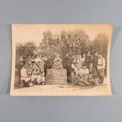 PHOTO SOUVENIR DU PERE 100 AU 1 er ZOUAVE LE 1 er OCTOBRE 1929 AU MAROC FORMAT 13 X 17.8 cm