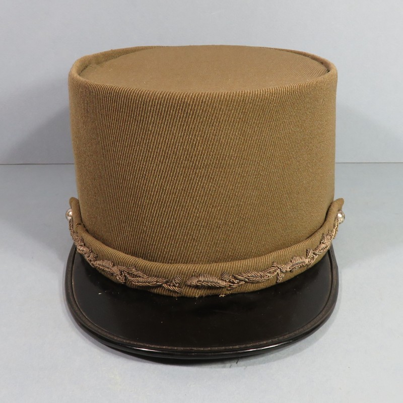 KEPI MODELE 1919 1931 DE GENERAL FABRICANT MARCEL VIDAL A ALGER SANS ETOILE BOUTONS ET JUGULAIRE ARGENT