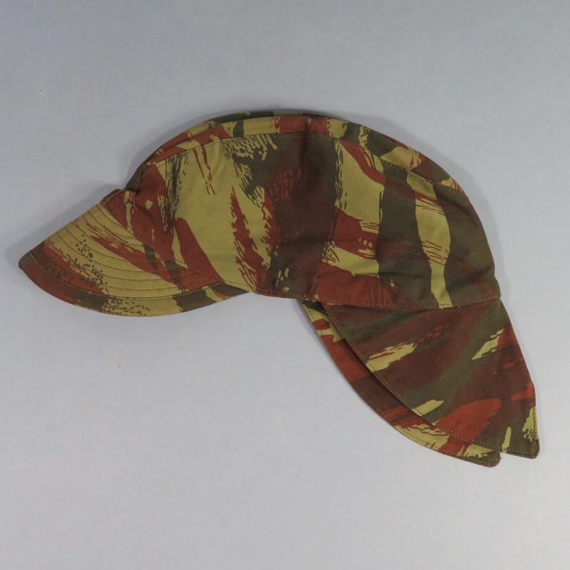 CASQUETTE ALGERIE BIGEARD CAMOUFLAGE LEZARD LIZAR CAMO FABRICATION REGLEMENTAIRE TAILLE 58 POUR TENUE CAMOUFLEE