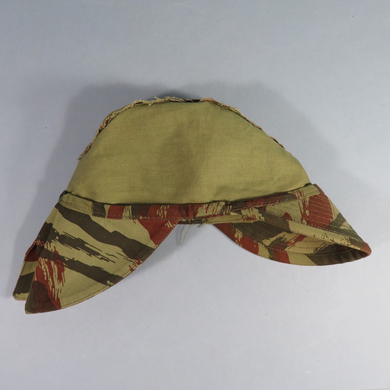 CASQUETTE ALGERIE BIGEARD CAMOUFLAGE LEZARD LIZAR CAMO FABRICATION REGLEMENTAIRE TAILLE 58 POUR TENUE CAMOUFLEE