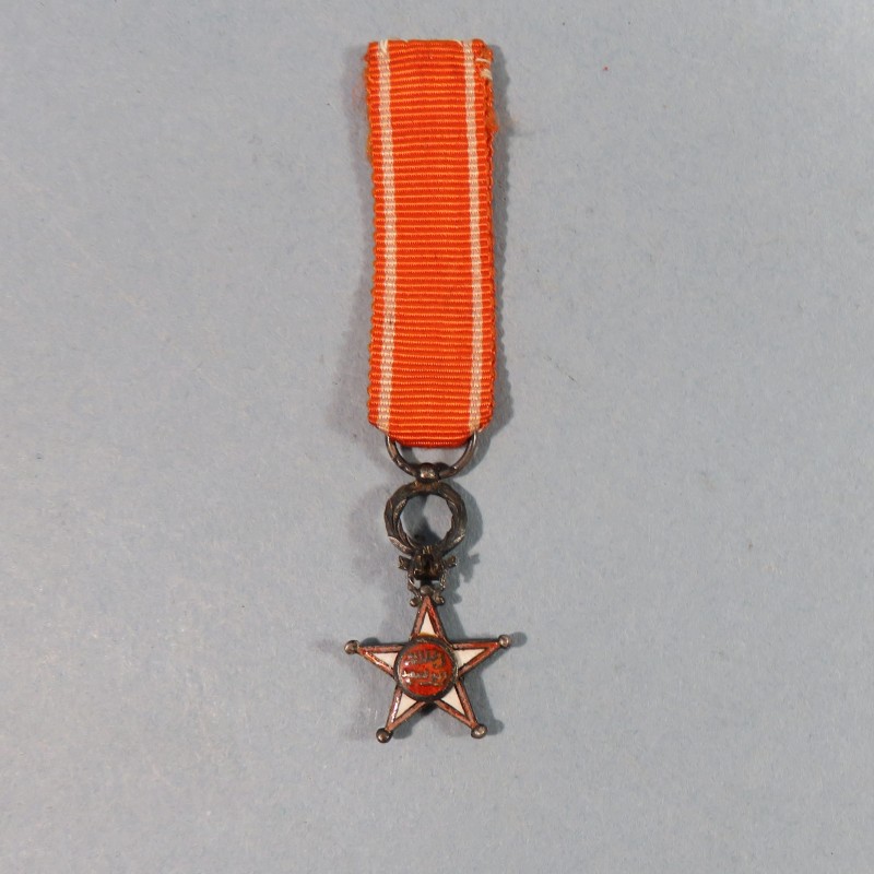 MAROC REDUCTION DE LA MEDAILLE DE CHEVALIER DE L'ORDRE DU OUISSAM ALAOUITE WISSAM ORDER OF MOROCCO KNIGHT MEDAL