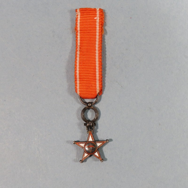 MAROC REDUCTION DE LA MEDAILLE DE CHEVALIER DE L'ORDRE DU OUISSAM ALAOUITE WISSAM ORDER OF MOROCCO KNIGHT MEDAL