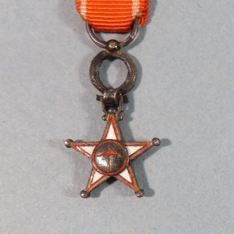 MAROC REDUCTION DE LA MEDAILLE DE CHEVALIER DE L'ORDRE DU OUISSAM ALAOUITE WISSAM ORDER OF MOROCCO KNIGHT MEDAL