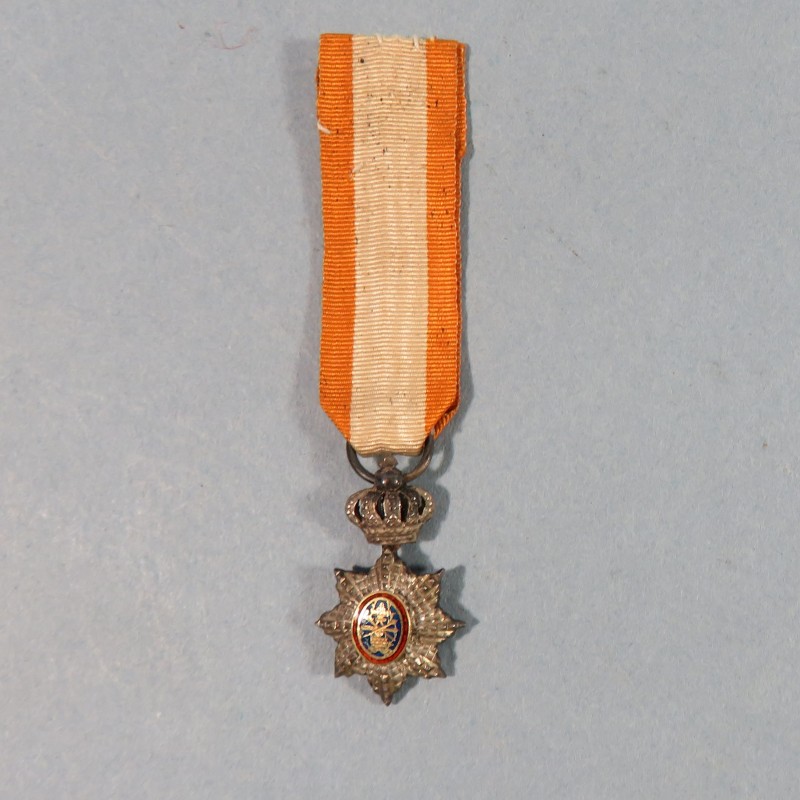 CAMBODGE REDUCTION DE LA MEDAILLE DE CHEVALIER DE L'ORDRE ROYALE CAMBODGIEN CAMBODGI ROYAL ORDER MEDAL MINIATURE