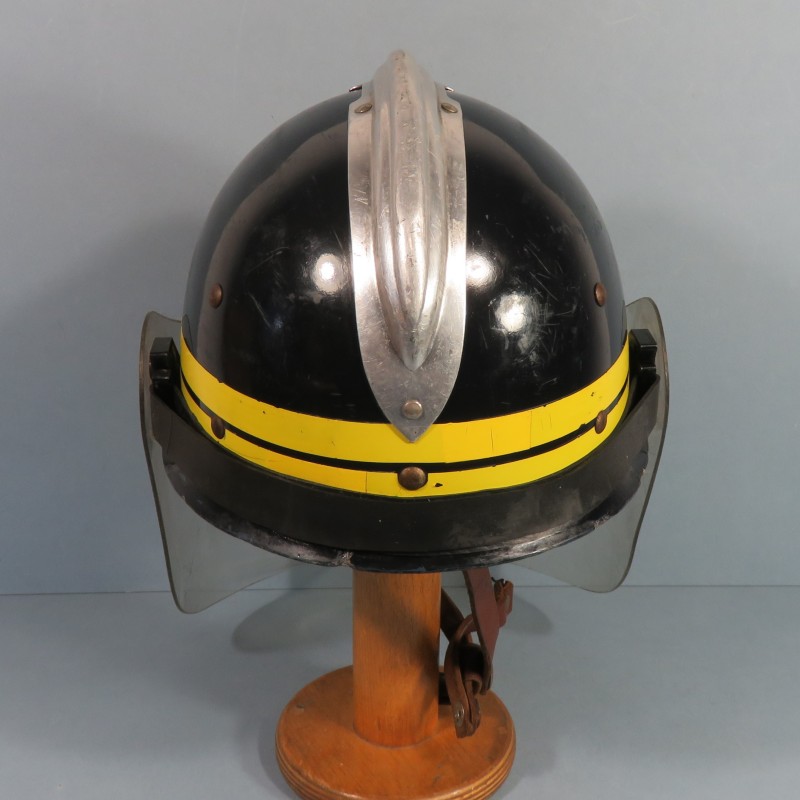 CASQUE FRANCAIS DE CRS POLICE NATIONAL MODELE 1954 UTILISE JUSQUE DANS LES ANNEES 1990 AVEC SA VISIERE