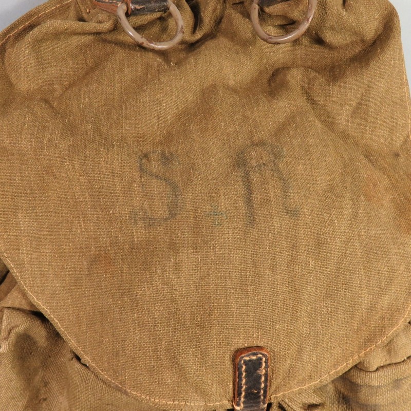 GRAND SAC A DOS ALLEMAND COMBATS WEHRMACHT COULEUR MODELE 1931 FABRICATION MARQUEE RBNR GERMAN BACKPACK WW2