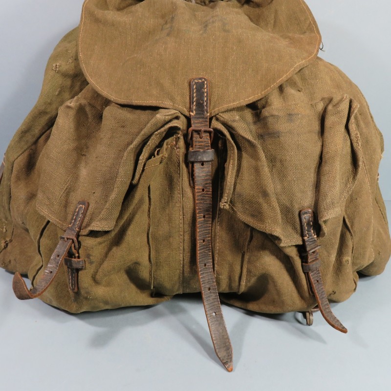 GRAND SAC A DOS ALLEMAND COMBATS WEHRMACHT COULEUR MODELE 1931 FABRICATION MARQUEE RBNR GERMAN BACKPACK WW2