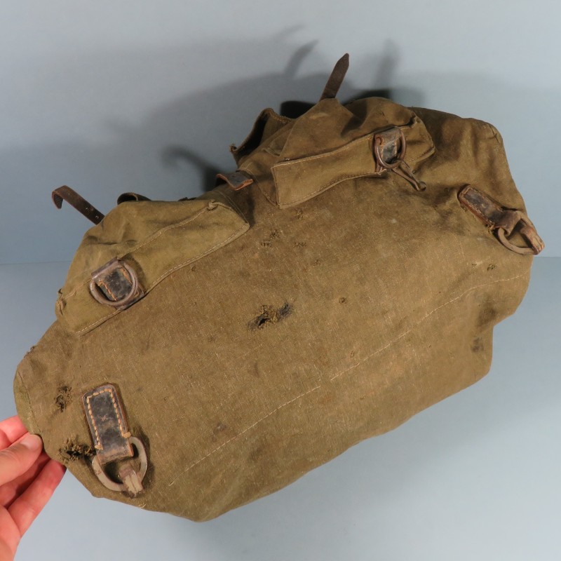 GRAND SAC A DOS ALLEMAND COMBATS WEHRMACHT COULEUR MODELE 1931 FABRICATION MARQUEE RBNR GERMAN BACKPACK WW2