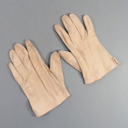 PAIRE DE GANTS EN CUIR BLANC REGLEMENTAIRE TENUE DE SORTIE MILITAIRE GARDE AU DRAPEAU TAILLE 9