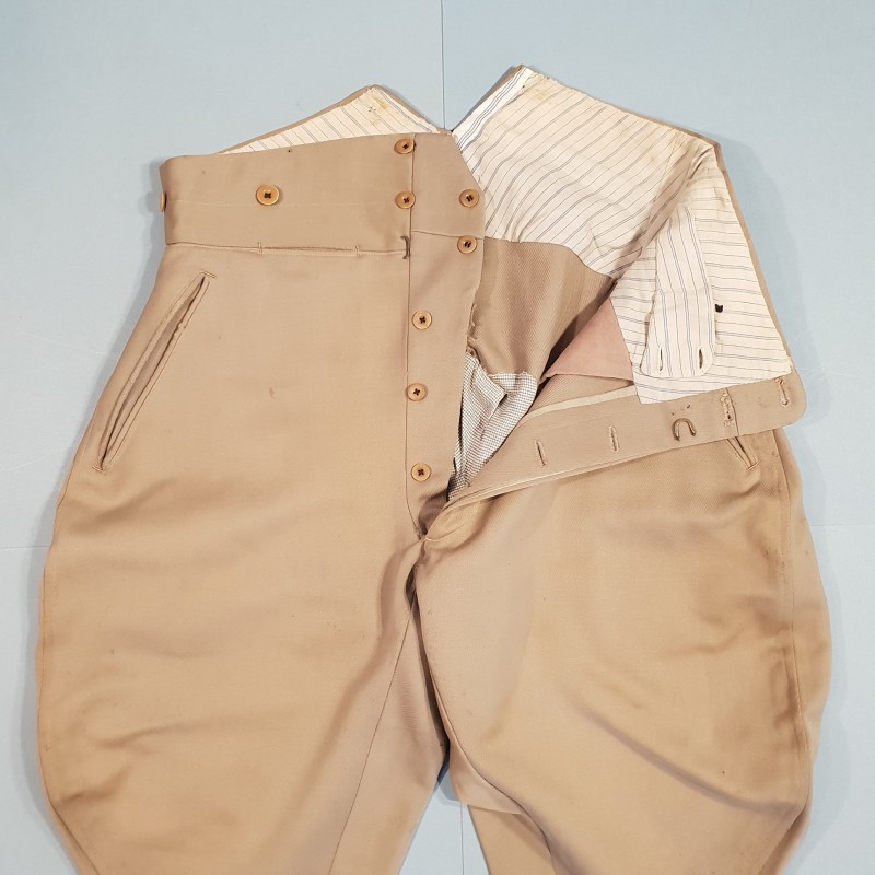 PANTALON CULOTTE MODELE MASTIC POUR UNIFORME D'OFFICIERS 1939 - 1940