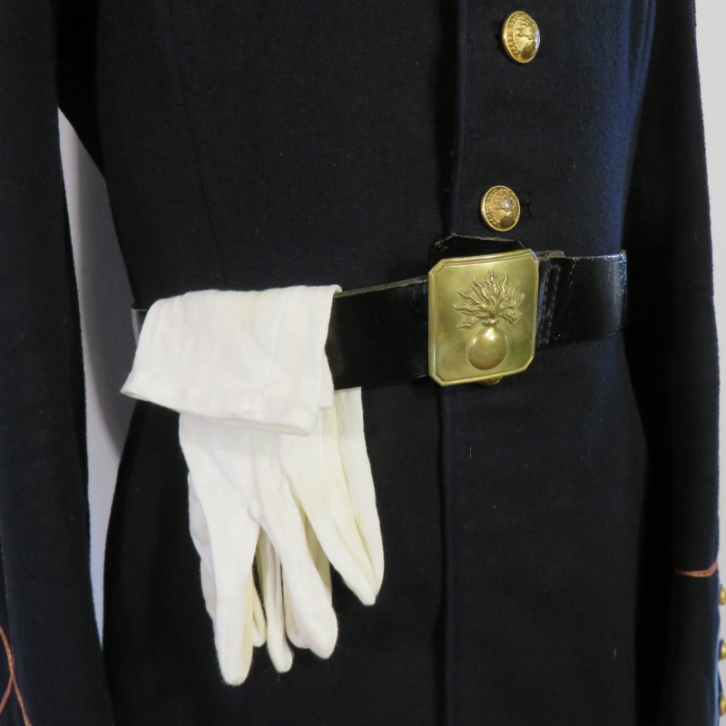 UNIFORME TENUE ELEVE OFFICIER ESM ECOLE SPECIALE MILITAIRE ST CYR ECOLE MILITAIRE CASOAR + VESTE + PANTALON + CEINTURON + GANTS