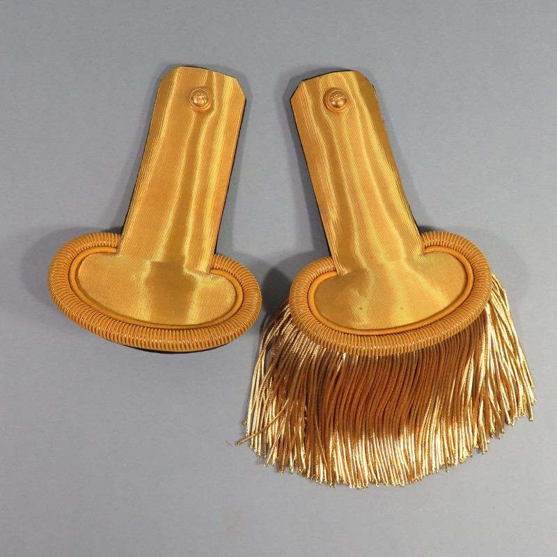 EPAULETTES D'OFFICIERS LIEUTENANT INFANTERIE COLONIALE EN BOITE TROISIEME REPUBLIQUE ET TENUE 1931