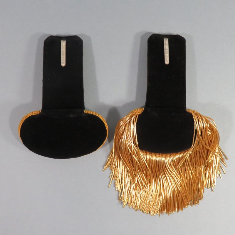 EPAULETTES D'OFFICIERS LIEUTENANT INFANTERIE COLONIALE EN BOITE TROISIEME REPUBLIQUE ET TENUE 1931