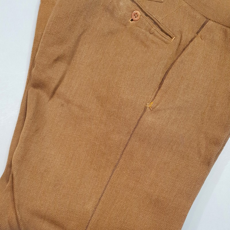 PANTALON SOUS OFFICIERS OU ADJUDANTS MODELE 1921 POUR UNIFORME 1929 OU 1939 SOUTACHE MARRON