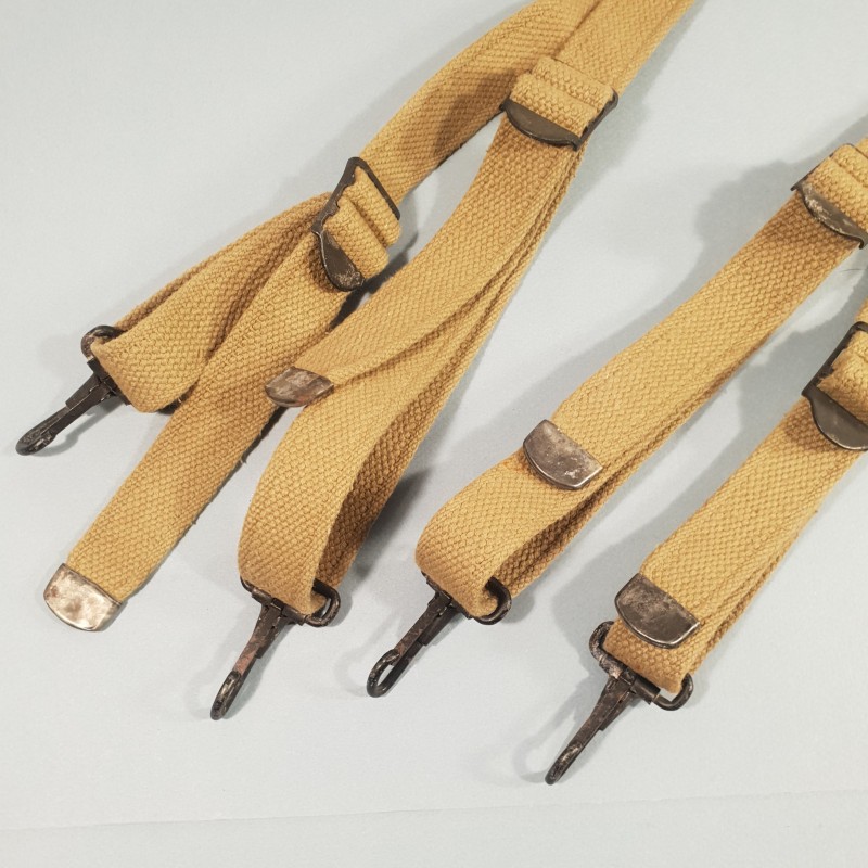 ETAT-UNIS BRELAGE MILITARIA US MODELE 1936 EQUIPEMENT DU GI SUSPENDER FABRICANT VICTORY 1943