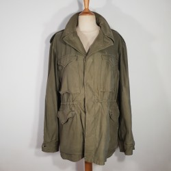 USA VESTE BLOUSON M-43 OU MODELE 1943 JACKET FIELD AVEC ATTENTES POUR INSIGNES ET PLACARD FRANCAIS INDOCHINE ALGERIE