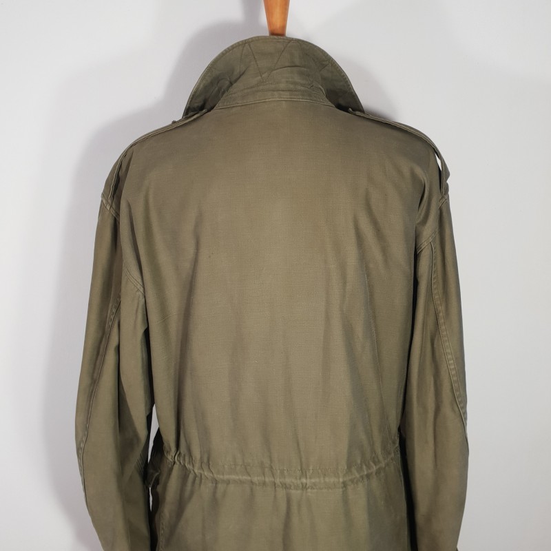 USA VESTE BLOUSON M-43 OU MODELE 1943 JACKET FIELD AVEC ATTENTES POUR INSIGNES ET PLACARD FRANCAIS INDOCHINE ALGERIE